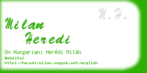 milan heredi business card